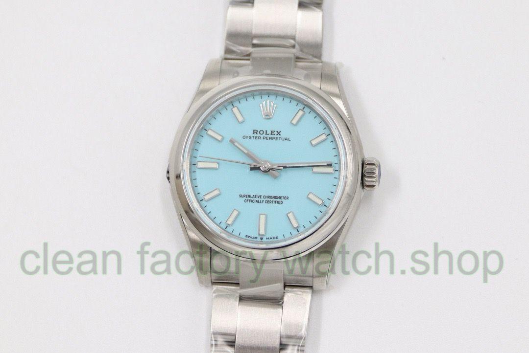 EW Factory Rolex Oyster Perpetual 31 277200-0007 31mm Full 904L Sky Blue Dial 1 a7ea487e 52f7 4b37 8e6d bc81b9644e41 Clean Factory Watch