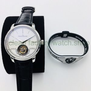 R8 Factory Jaeger-LeCoultre TourbiIIon Master Grande Tradition Q5086420 42mm White Gold Leather Strap Silver Dial 4 a8c4c5d2 f793 4728 b8e9 30d51697fd98 Clean Factory Watch