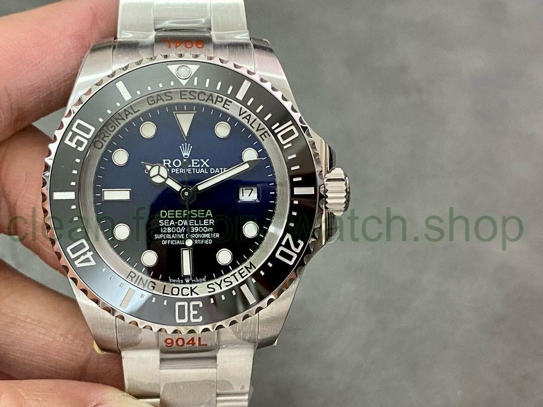 JVS Factory Rolex Sea-Dweller Deepsea 126660 44mm Full 904L Blue Dial 1 aa936486 34f0 4efb 8334 61da1e914a46 Clean Factory Watch