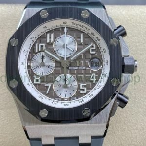 APF Factory Audemars Piguet Royal Oak Offshore Chronograph 26470IO.OO.A006CA.01 42mm Titanium Rubber Strap Grey Dial 18 aef47174 7967 4de5 bffe 4769dbcde0a1 Clean Factory Watch