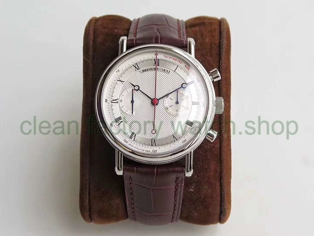 TW Factory Breguet Classique 5287BB/12/9ZU 42.5mm Steel Leather Strap Silver Dial 1 afc34954 8bb9 4bbe 8426 7bf6368e114e Clean Factory Watch