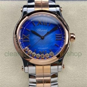 YF Factory Chopard Happy Sport 278578-6003 36mm Half Rose Gold Roman Numerals Blue Dial 3 bc31dc3d 437b 4f5f 9c65 87aca7dcc301 Clean Factory Watch