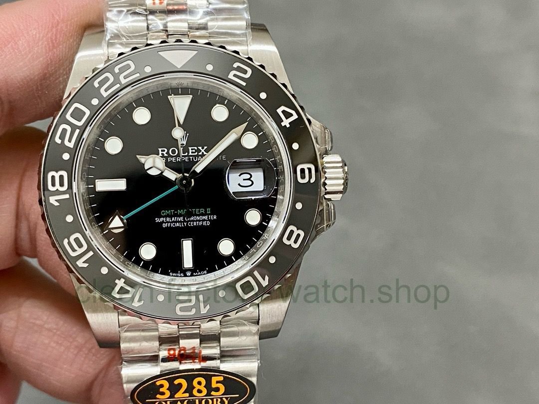 QF Factory Rolex GMT-Master II 126710GRNR-0003 40mm Full 904L Black Dial Jubilee 1 bc8caaaa 61f6 4e62 84aa b73916056e63 Clean Factory Watch