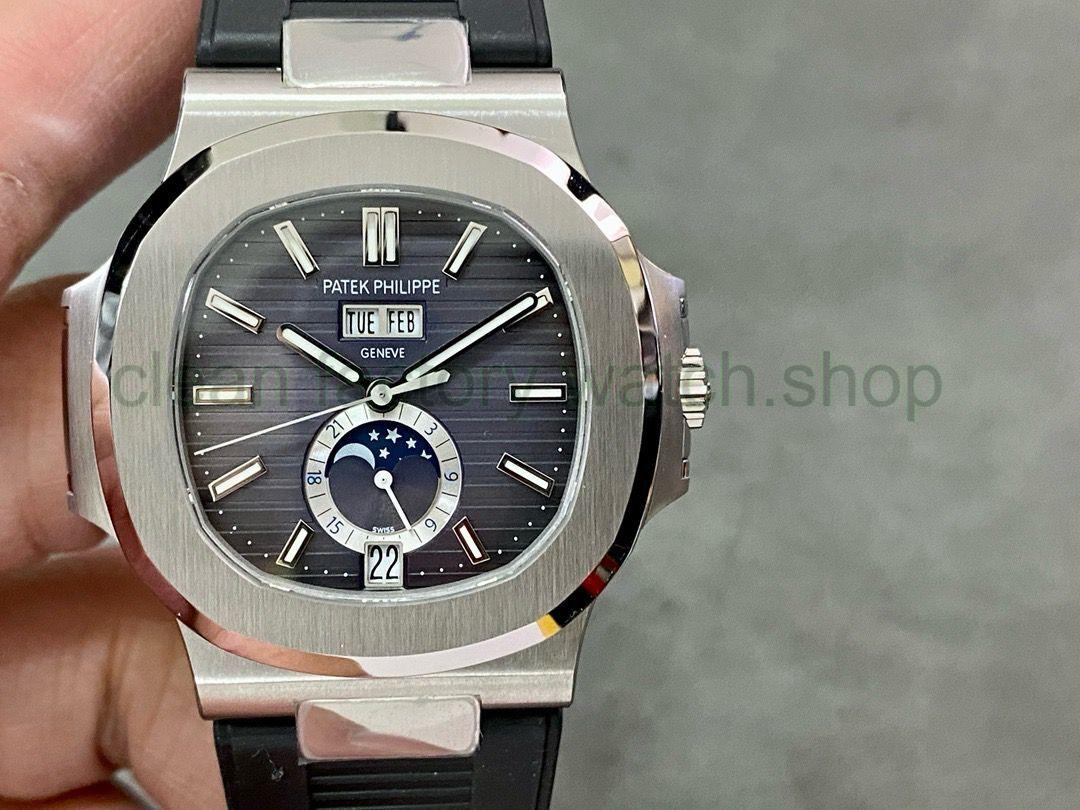 PPF Factory Patek Philippe Nautilus 5726/1A-001 40mm Steel Rubber Strap Grey Dial 1 bd808620 facf 4f62 a7aa 5dae19edf8ce Clean Factory Watch