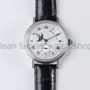 JL Factory Breguet 4396 40mm Steel Diamond Bezel Leather Strap Roman Numerals Silver Dial 11 bfb29da1 a518 4ac1 b8a9 8d5b7da4e7b5 Clean Factory Watch