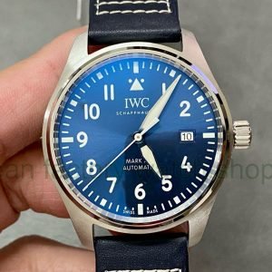 V7 Factory IWC Pilot Mark XX IW328203 40mm Steel Leather Strap Arabic Numerals Blue Dial 10 c3953955 046e 4284 80cd 90aee0adae95 Clean Factory Watch