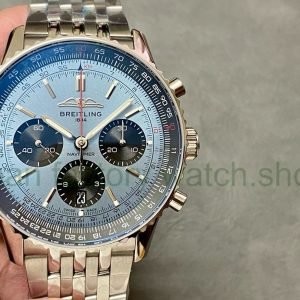 BLS Factory Breitling Navitimer 1 B01 Chronograph AB0138241C1A1 42mm Full Steel Black Eye Blue Dial 3 c51cf621 931b 436f a679 b48dbece7a38 Clean Factory Watch