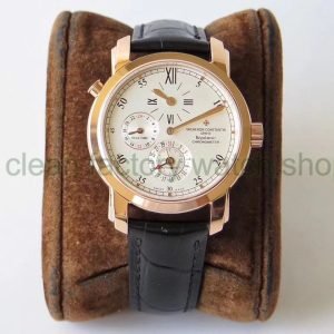 K11 Factory Vacheron Constantin Malte 42005/1 40mm Rose Gold Leather Strap Roman Numerals Silver Dial 8 c58f1134 b0f5 4d63 988c 8b2e3fb03fa9 Clean Factory Watch