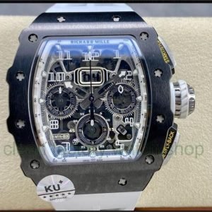 KU Factory Richard Mille RM 011-03 44.5mm Titanium, White Rubber Strap Arabic Numerals Skeletonized Dial 6 c72b0348 72bc 4417 aabd ffef1e474402 Clean Factory Watch
