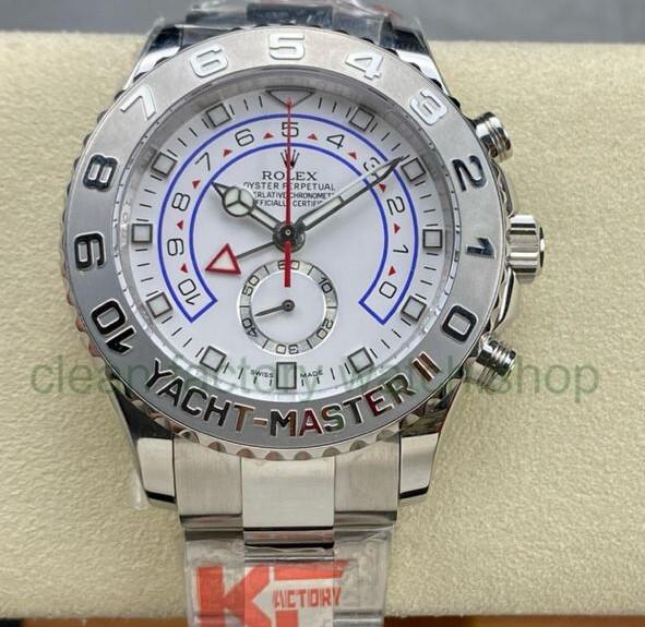 KF Factory Rolex Yacht-Master II 116689 44mm Full Steel Strap White Dial 1 c8fce516 cf5d 4577 b959 8de039fa14b4 Clean Factory Watch