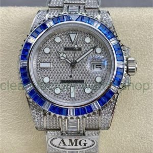 AMG Factory Rolex Submariner Date 116610 40mm, Blue&White Diamond Bezel Full 904L&Diamond, Diamond Dial 22 cc4fa12f 2999 4aa3 9bd9 f241d8d79acd Clean Factory Watch