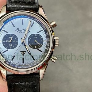 BLS Factory Breitling Top Time AB01764A1C1X1 41mm Steel Leather Strap Black Eye Sky Blue Dial 7 cda7ee79 439b 412e a5b9 6d89243045d6 Clean Factory Watch