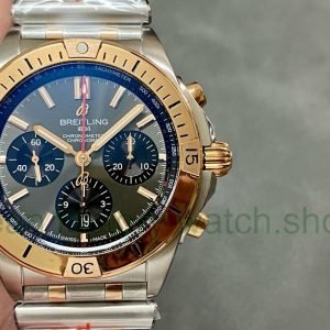 BLS Factory Breitling Chronomat B01 44mm Rose Gold/Steel Grey Dial 7 ce9644e3 ba45 4f9a 9346 8a756b5054b9 Clean Factory Watch