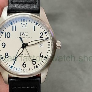 V7 Factory IWC Pilot Mark XVIII IW327012 40mm Steel Leather Strap Arabic Numerals White Dial 8 d544c990 dfb3 4914 975a 59a3b063351c Clean Factory Watch
