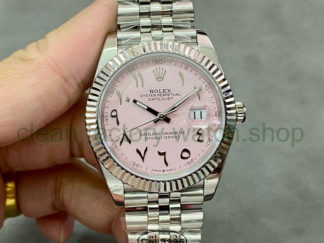 DIW Factory Rolex Datejust 126334 Limited Edition 41mm Full 904L Middle Eastern Digital Pink Dial 1 db0b0089 d0e8 4b26 a283 ffa22f5fcb7a Clean Factory Watch