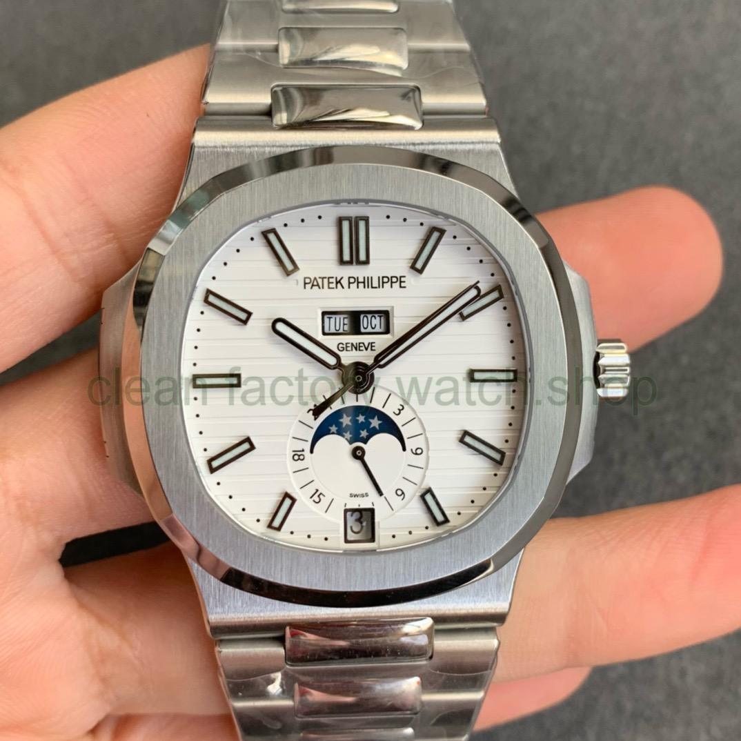 GR Factory Patek Philippe Nautilus 5726 40mm Full Steel White Dial 1 e4d0ff13 6aa6 4dcd b8aa 2a5629c16e00 Clean Factory Watch