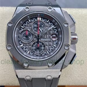 APF Factory Audemars Piguet Royal Oak Offshore Chronograph 26568IM.OO.A004CA.01 44mm Titanium Rubber Strap Grey Dial 6 e96393ac 360c 4a7f 8fb3 0d959699fc93 Clean Factory Watch