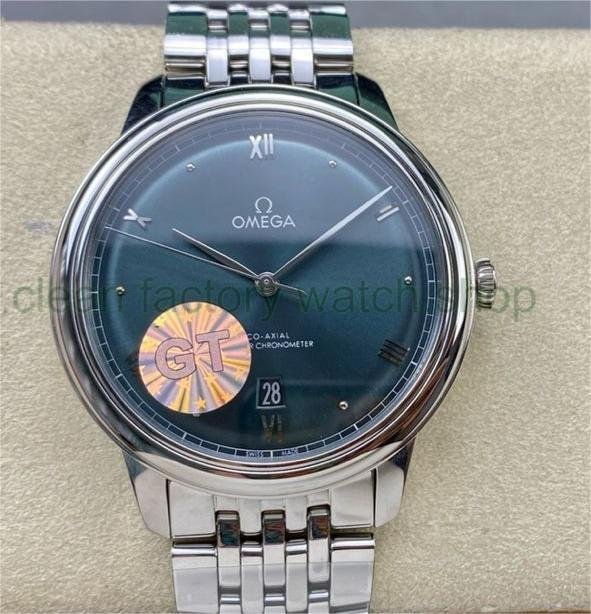 GT Factory Omega De Ville Prestige 434.10.40.20.10.001 40mm Full Steel Point&Roman Number Green Dial 1 ec562409 7a5c 4453 af05 13d4865b381f Clean Factory Watch
