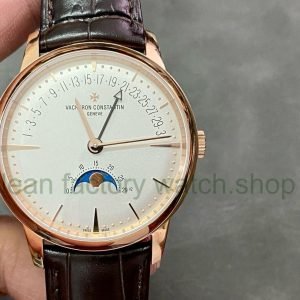 TWS Factory Vacheron Constantin Retrograde Calendar 4010U-000R-B329 42.5mm Rose Gold Leather Strap White Dial 2 f0eaab59 9c60 4c52 81d0 5f8fef5a0449 Clean Factory Watch