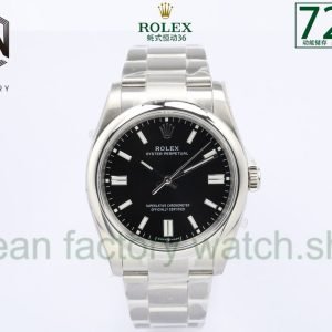 EW Factory Rolex Oyster Perpetual 36 126000-0002 36mm Full 904L Black Dial 22 f400576d 7878 4b36 8007 3793816bbfce Clean Factory Watch