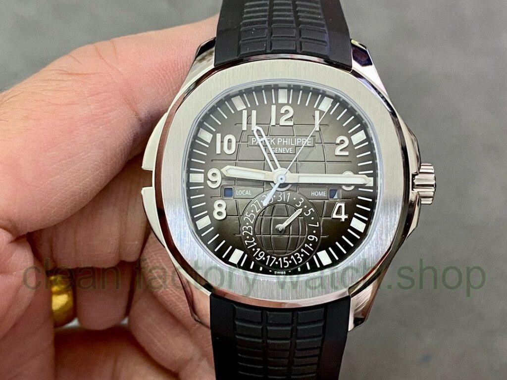 ZF Factory Watches: The Definitive Guide to Craftsmanship, Movements, and Top Models 7 ZF Factory Patek Philippe Aquanaut 5164A-001 40.8mm Steel Rubber Strap Black Dial