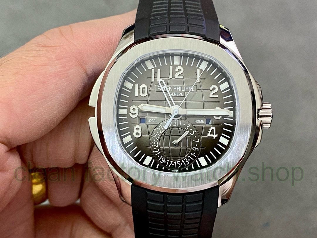 ZF Factory Patek Philippe Aquanaut 5164A-001 40.8mm Steel Rubber Strap Black Dial 1 f7827aa4 6f2e 4f54 a8aa 28f4859b4e4b Clean Factory Watch