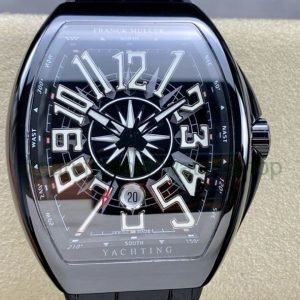 T+plus Factory Franck Muller V45 Yacht Limited Edition 45mm Black Ceramic Rubber Strap White Arabic Numerals Black Dial 7 fd264c4f c74d 4977 a4ab ca10cc569176 Clean Factory Watch