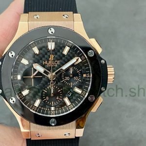 HB Factory Hublot Big Bang 301.PM.1780.RX 44mm Rose Gold Rubber Strap Black Dial 20 0fd2a2ce acb1 4aaa a185 031d6b271ab2 Clean Factory Watch