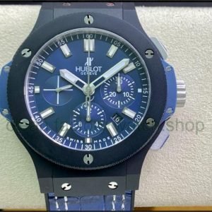HB Factory Hublot Big Bang 301.CI.7170.LR 44mm Steel Leather Strap Blue Dial 4 19f22248 8afa 4081 a256 3d0c70c8e5c3 Clean Factory Watch