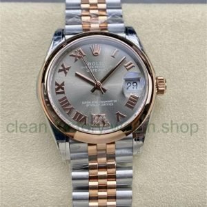 GS Factory Rolex Datejust 278241-0030 31MM Half Rose Gold Roman Number Grey Dial 14 1aeeb47c 5452 4482 8b42 448624701574 Clean Factory Watch