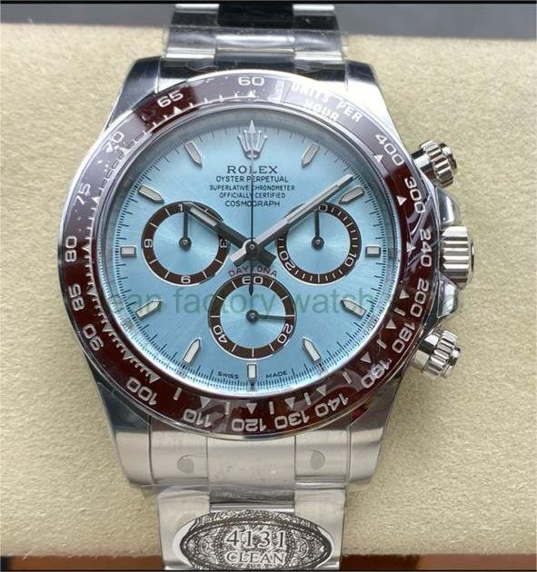 Clean Factory Rolex Daytona 126506-0001 40mm Full Platinum Ice Blue Dial 1 203e4b6b 7074 4c94 92fa 86871fab809f Clean Factory Watch