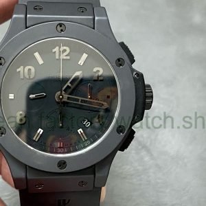 HB Factory Hublot Big Bang 301.AM.130.RX.YCM07 44mm Steel Rubber Strap Black Dial 2 2c1b2c0a 904a 4e2c 8bdc e3c368c61f3f Clean Factory Watch