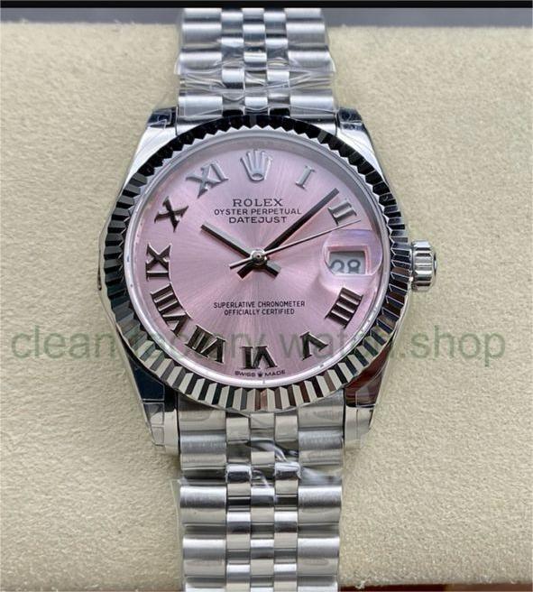 GS Factory Rolex Datejust 278274-0020 31MM Full 904L Roman Number Pink Dial Jubilee 1 5bcbd454 87a9 41fb abfa 7e317d454375 Clean Factory Watch