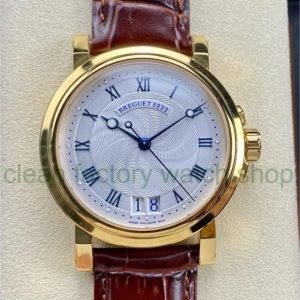 HG Factory Breguet Marine 5817BA/12/9V8 39mm Rose Gold Leather Strap Silver Dial 2 5bd3b2cf 24b0 4d62 b910 d2b0fdb6a69b Clean Factory Watch