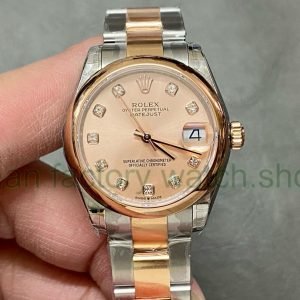 GS Factory Rolex Datejust 278241-0023 31MM Half Rose Gold Diamond Mop Pink Dial 8 630385b4 85af 4448 9be6 a9032bfa2022 Clean Factory Watch