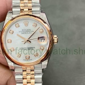 GS Factory Rolex Datejust 278241-0026 31MM Half Rose Gold Diamond Mop Mother Of Pearl Dial Jubilee 12 863d2c63 c624 49a9 831c 559985b4727c Clean Factory Watch