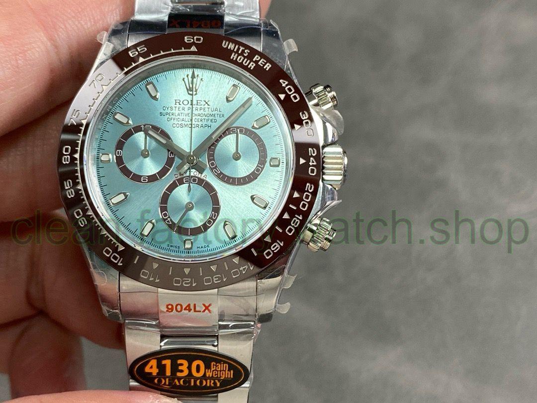 QF Factory “CounterWeight” Rolex Daytona 116506-0001 40mm Full Platinum Ice Blue Dial 1 8fb65092 837b 4bb9 a1d3 713d2a6e1c87 Clean Factory Watch