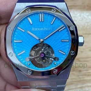 R8 Factory Audemars Piguet Royal Oak Tourbillon Limited Edition 41mm Full Steel Tiffany Blue Dial 14 9bfddf61 8028 44f1 a4e3 59703a6d6d34 Clean Factory Watch