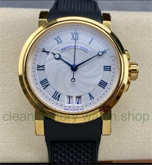 HG Factory Breguet Marine 5817BA/12/9V8 39mm Rose Gold Rubber Strap Silver Dial 1 abf2208c b065 4291 8f54 715c8e7969dc Clean Factory Watch