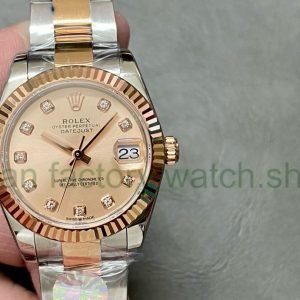 A+ Factory Rolex Datejust 278273-0023 31mm Half Rose Gold Diamond Mop Diamond Mop Pink Dial 16 b8e84e41 e02d 4ed2 b6e2 981e48a6f212 Clean Factory Watch