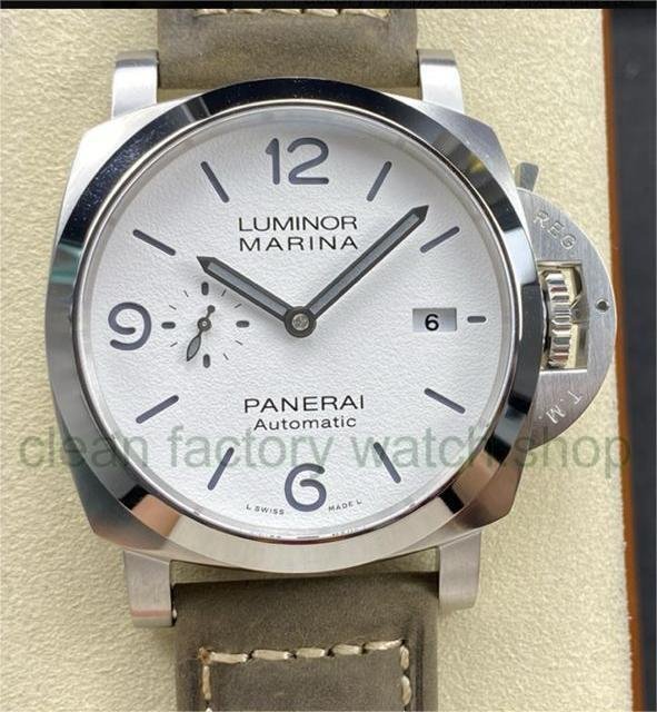 TTF Factory Panerai Luminor Marina PAM 01314 Steel Leather Strap Arabic Numerals White Dial 1 b9a6b1bf fa4b 4cd4 b67f 1ce5f45497b3 Clean Factory Watch