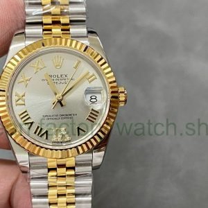 A+ Factory Rolex Datejust 278273-0004 31mm Half Yellow Gold Roman Numerals&Diamond Silver Dial Jubilee 12 ddacbd80 3d31 483f af8f af479bafb966 Clean Factory Watch