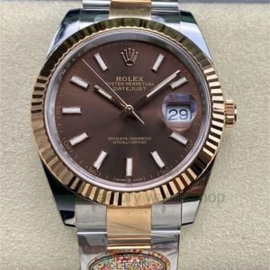 Clean Factory Rolex Datejust 126331-0001 41MM Half Rose Gold Brown Dial 20 f331a790 52c2 4e12 b9b9 29f38e625393 Clean Factory Watch