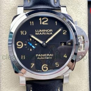 TTF Factory Panerai Luminor Marina 1950 3 Days Automatic PAM01359 Steel Leather Strap Arabic Numerals Black Dial