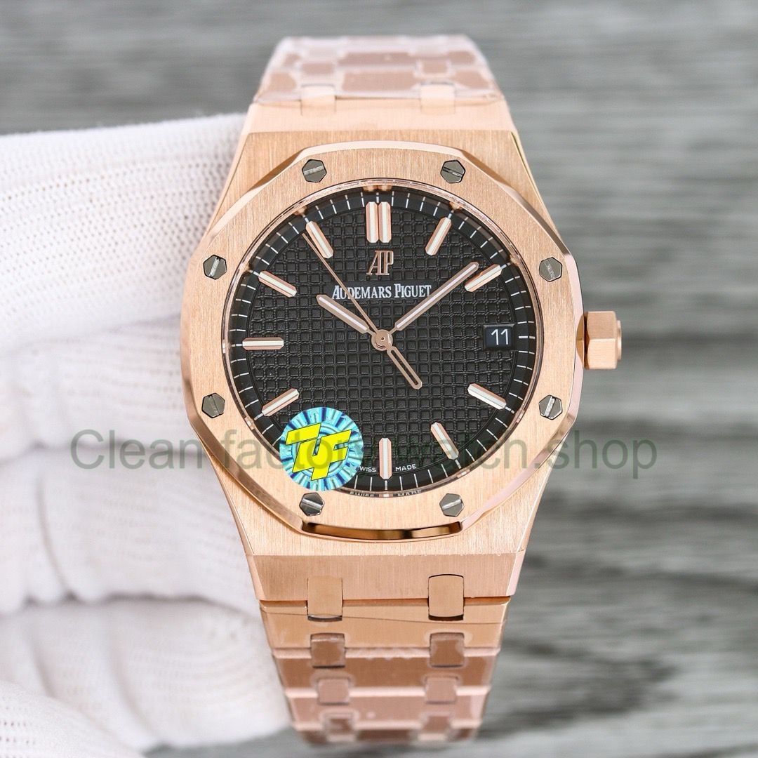 Copy ZF Factory Audemars Piguet Royal Oak 15500 41mm Full Rose Gold Black Dial 1 0898546a 7899 4ae9 a131 ad1876bf4087 Clean Factory Watch