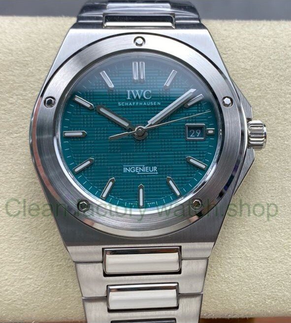 GH Factory IWC Ingenieur Automatic IW328903 40mm Full Steel Small Grid Green-Blue Dial 1 0afeba82 42fa 45fc b531 049805194ee0 Clean Factory Watch