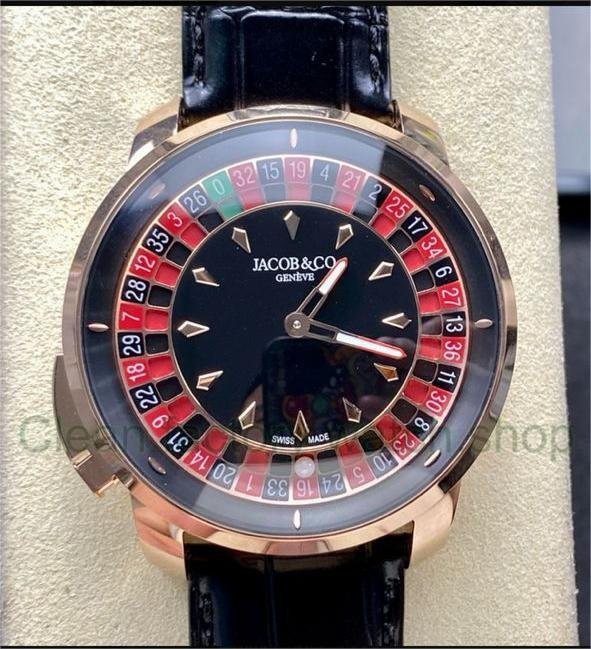 TW Factory Jacob & Co. Casino Tourbillon CA100.40.AA.AA.ABALA 44mm Rose Gold Leather Strap Black Dial 1 1e5b0c85 2458 436e bd27 19fba48dc956 Clean Factory Watch
