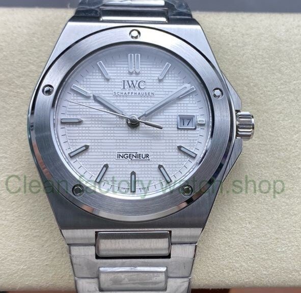 GH Factory IWC Ingenieur Automatic IW328902 40mm Full Steel Small Grid White Dial 1 2753a7cb 3895 45ea bc3d 38b6a96a9d34 Clean Factory Watch