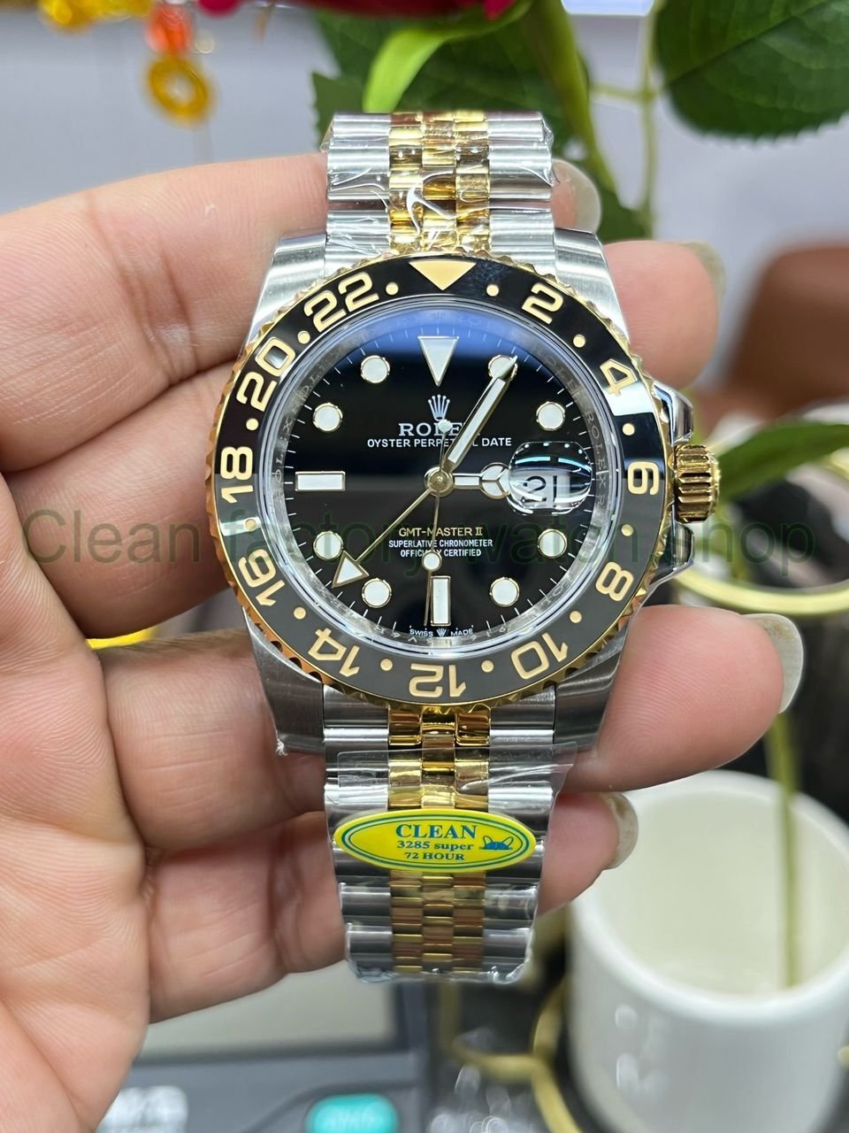 Copy Clean Factory Rolex Bruce Wayne GMT-Master II 126713GRNR-0001 40mm Half Yellow Gold Black Dial Jubilee 1 2da7ffee a7a2 4268 a621 4cf88e6f724e Clean Factory Watch