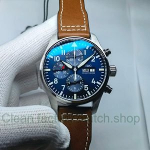 Copy ZF Factory IWC Pilot Chronograph IW377714 43mm Steel Leather Strap Arabic Numerals Blue Dial 5 3d603a46 cd31 421d b71c bc2448e999aa Clean Factory Watch